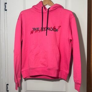 NWT The Kooples Pink Logo Hoodie Graphic Pullover Streetwear Size Small